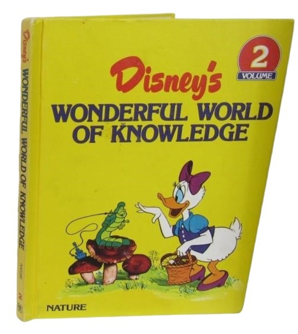 "Disney's WNDERFUL WORLD OF KNOWLEDGE" 126 pg children's book c.1973 Walt Disney